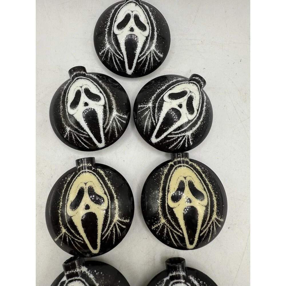 7 Scream Ghost Face Halloween Miniature String Light Bulb Covers Replacement